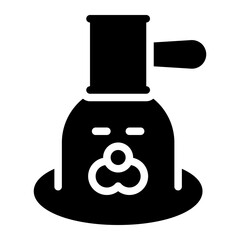 whack a mole glyph icon