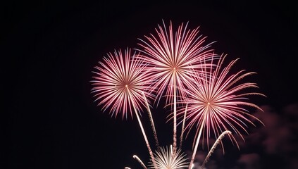 Vibrant Labor Day Fireworks illuminating the night sky