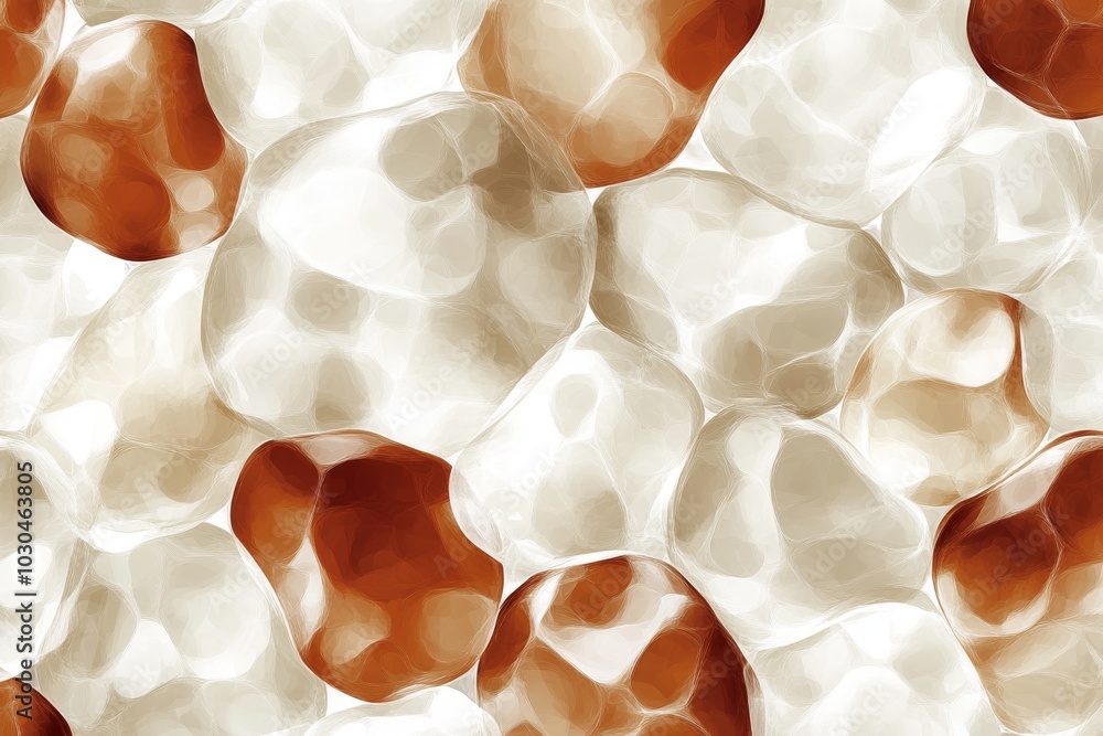 Poster close up of popcorn kernels in soft focus creating an abstract textured design that emphasizes the o