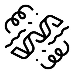 confetti line icon