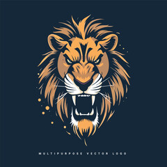 vector logo with line