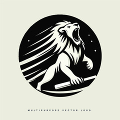 vector logo with line