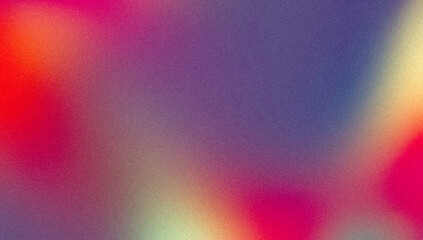 Vibrant colors grainy gradient background, pink purple orange abstract noise texture backdrop design with glowing colors flow shaped, bright, noise effect, copy space.