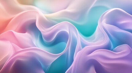 Obraz premium Abstract Waves of Colorful Soft Fabric Texture