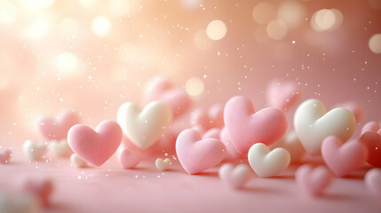Fototapeta premium background with hearts