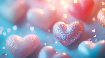 Fototapeta premium background with hearts