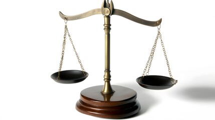 A close-up of a golden scale, isolated on a white background.