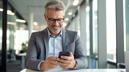 businessman using mobile phone
