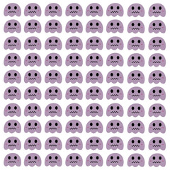 HALLOWEEN RETRO GHOSTS DESIGN PATTERN TEXTURE WALLART