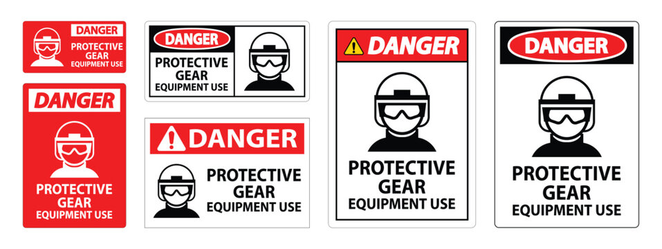 Danger Safety or Protective Gear and Equipment Use