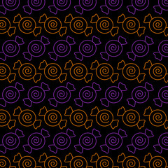 SWEET HALLOWEEN SUGAR PATTERN TEXTURE BACKGROUND WALLART