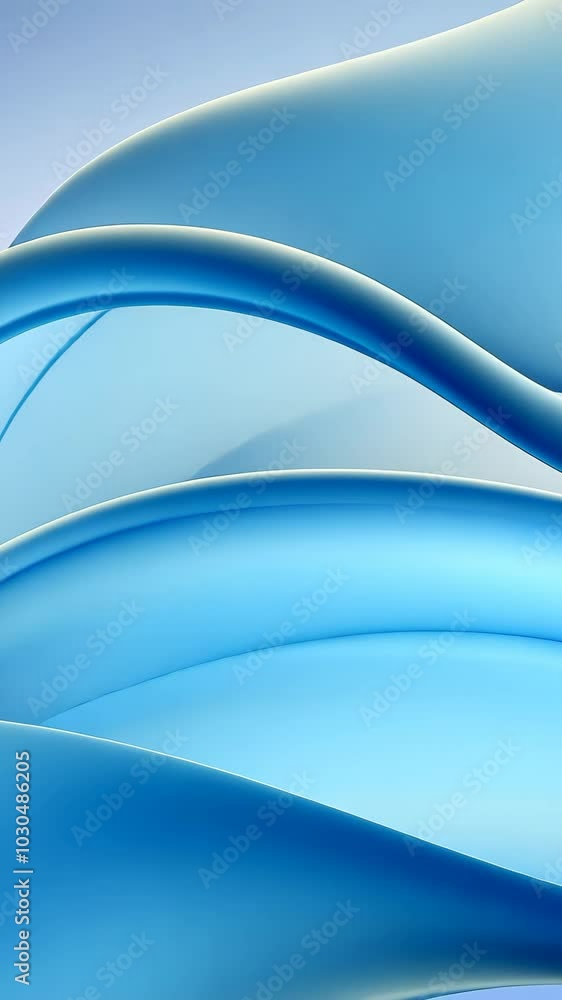 Aufkleber abstract blue wave design on gradient background