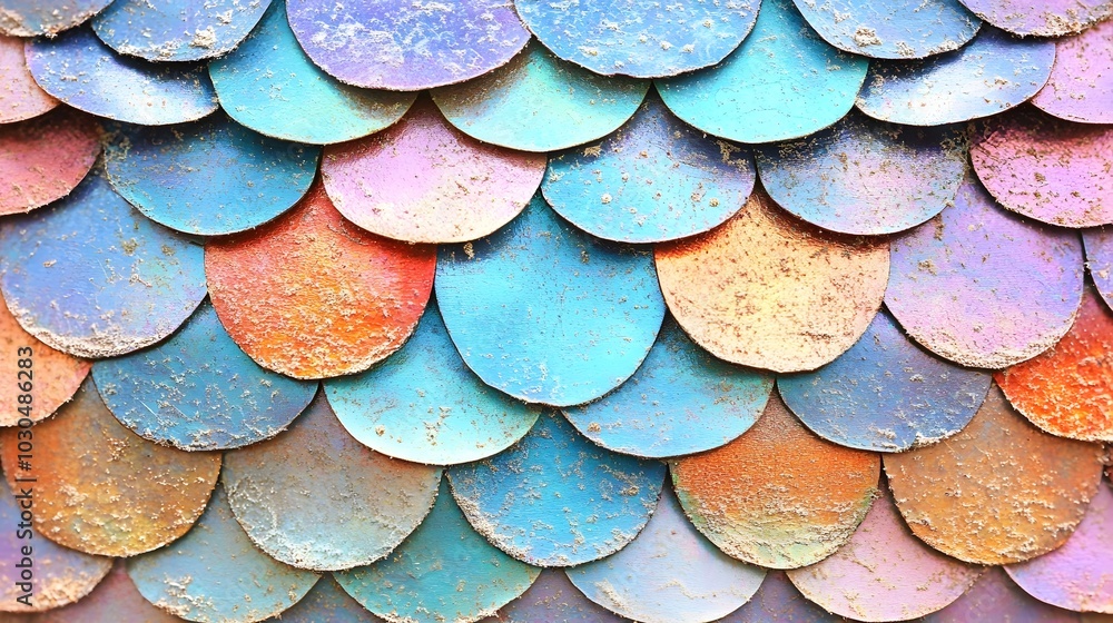Poster mesmerizing reptilian scale textures and intricate patterns in close-up view