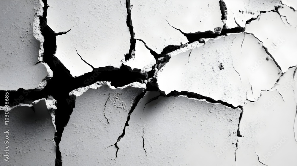 Poster captivating cracked pottery:delicate fractures create mesmerizing patterns