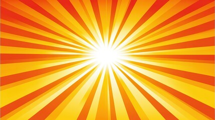 Bright Starburst with Radiating Rays of Light