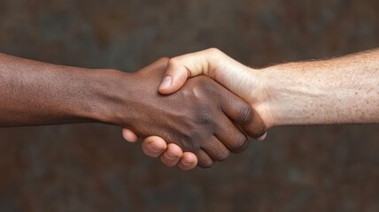 Diverse group handshake in a circle, representing unity in diversity, Handshake, unity in business