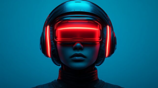 Futuristic Technology in a Creepy Extraterrestrial Void, Cold Colors, AR Concept Generative AI