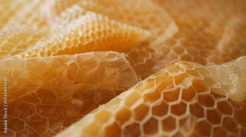 Poster the texture of a beeswax wrap can be seen in this image with a slightly waxy feel and a smooth surfa