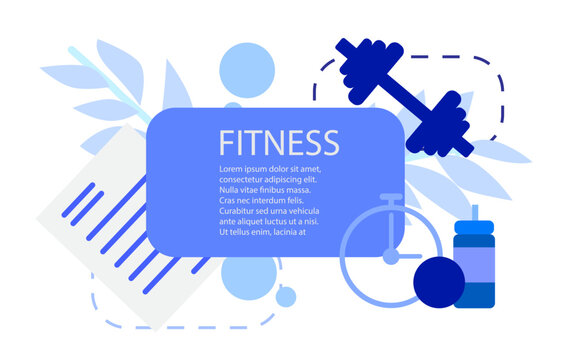 Posters for health and exercise in the media ,design template vector. ,fitness