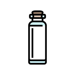vial glass package color icon vector. vial glass package sign. isolated symbol illustration