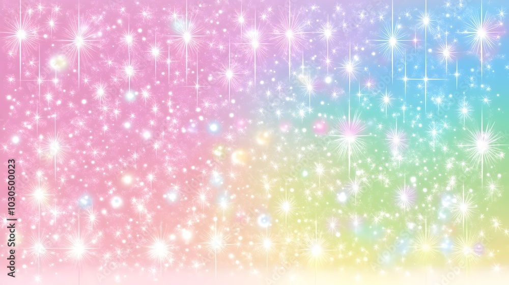 Aufkleber Mesmerizing Glittering and Sparkling Cosmic Backdrop with Vibrant Gradient Colors and Ethereal