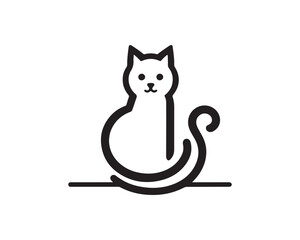 black cat cartoon illustration