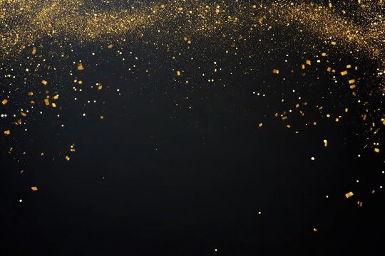 Gold glitter background, elegant gold sparkle, dark festive glitter, luxury gold confetti, glitter sparkles, festive gold shimmer