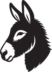 Head of a donkey silhouette