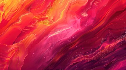 Abstract Red and Orange Swirls