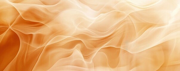 A modern abstract art background wavy pattern design in shades of light brown and orange.