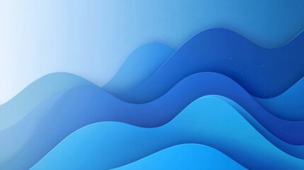 Calm Blue Waves Abstract Design Background