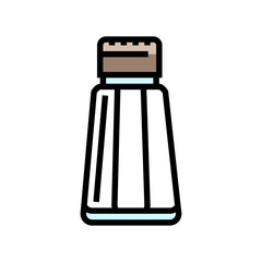 salt shaker glass package color icon vector. salt shaker glass package sign. isolated symbol illustration