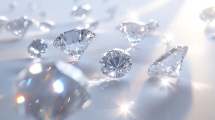 Sparkling Diamonds on a Reflective Surface