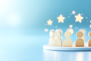 HR retention software, employee satisfaction and retention tracking, 3D illustration