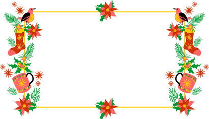 Christmas decoration illustration, new year simple design element 