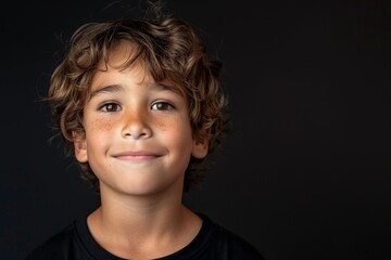 Happy Boy Portrait with Joyful Expression