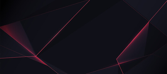 red black polygon abstract elegant background vector illustration