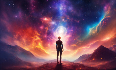 a_spiritual_body_receiving_information_from. generative ai