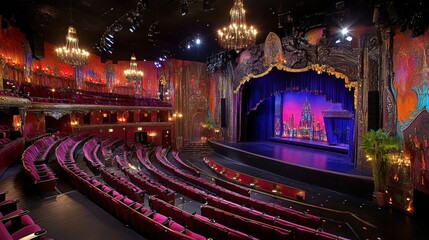 Theater Seats Stage.