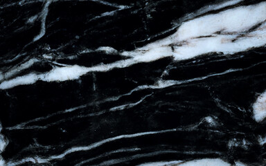 Black marble natural pattern for background, abstract natural marble black and white, black marble stone.