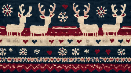 Christmas background with deer