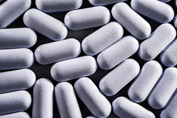 Composition with drug pills. Pharmaceutical products