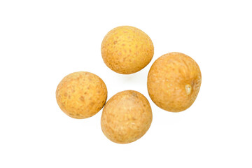 Longan fruit isolated on white background