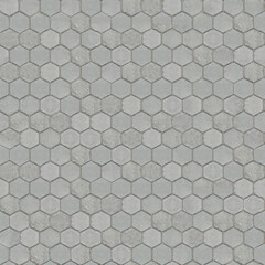 Concrete paving hexagon texture seamless