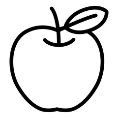 Apple icon. Vector line icon