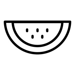 Watermelon icon. Vector line icon
