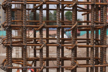 construction with reinforced concrete, laboratory sampling and quality of materials
