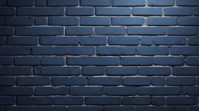 Aged brick wall texture with weathered blue bricks, perfect for urban architecture backdrop