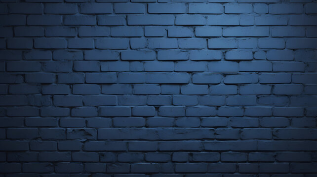 Aged brick wall texture with weathered blue bricks, perfect for urban architecture backdrop