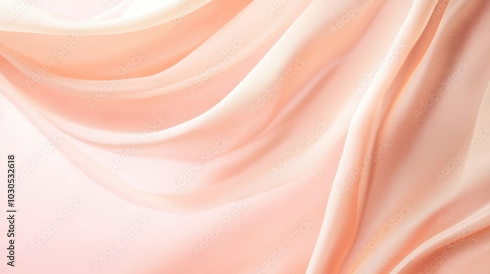 Poster matte pastel gradient background with soft shifts from peach to pale pink, creating a serene and smo
